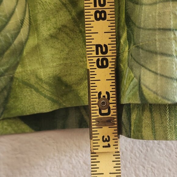 Tommy Bahama Shirt Mens Medium Silk Tropical Floral Leaf Relaxed Fit Button Up - Picture 11 of 12